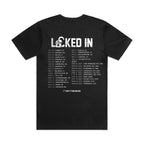 Locked In Tour Tee Black