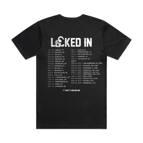 Locked In Tour Tee Black