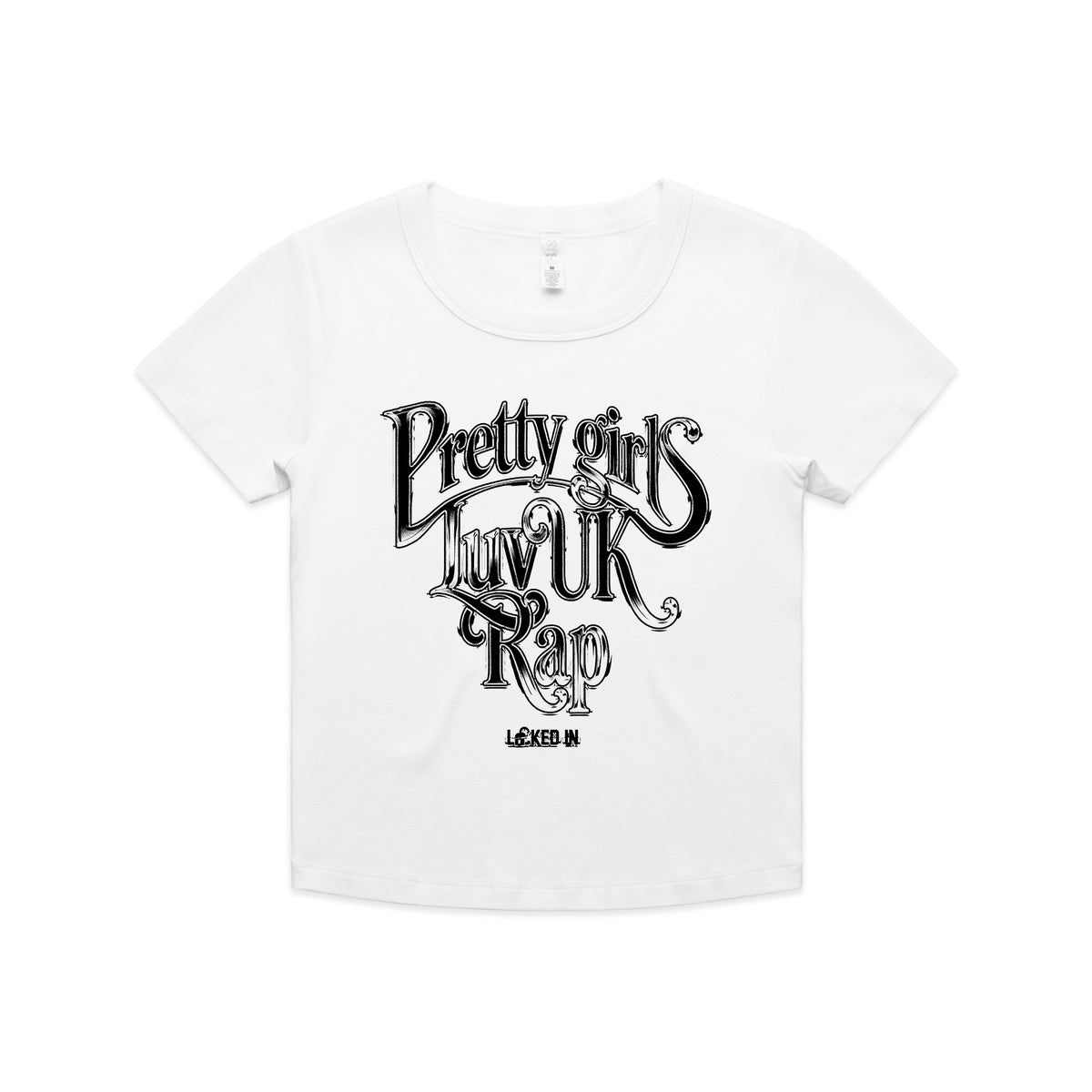 Limited Edition Locked In Baby Tee White